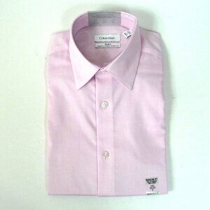 MEN'S CALVIN KLEIN PINK SHIRT SIZE 14.5